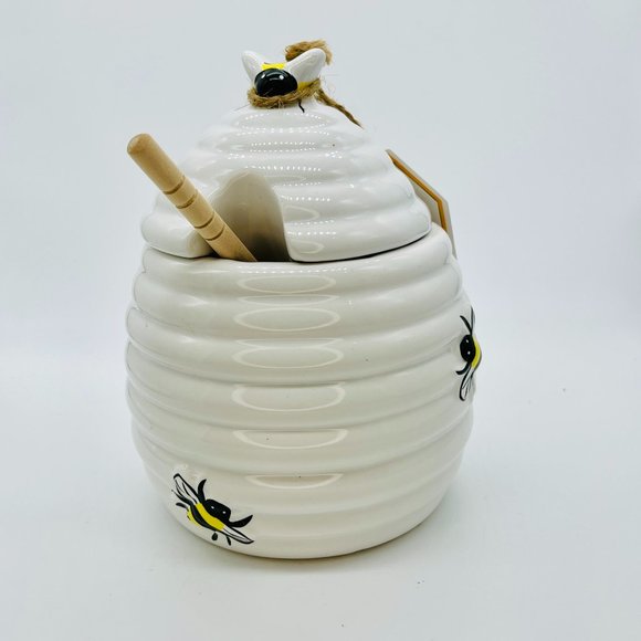 Mint Market Other - White Honeycomb Honey Holder by Market Finds New With Tags